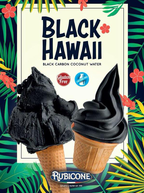 Bột làm kem Rubicone Black Hawaii nhập khẩu từ Ý